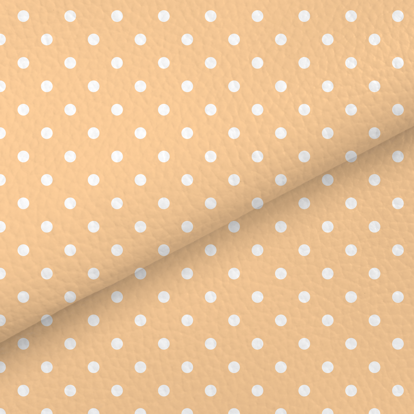 Peach Pastel Dots Leatherette