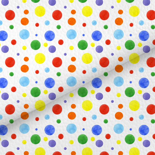 Rainbow Spots Leatherette