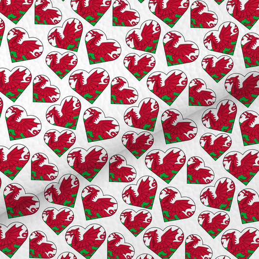 Wales Heart Flag Leatherette