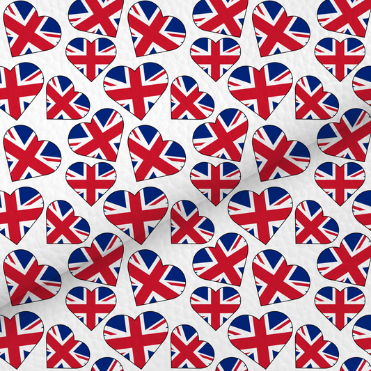 Union Jack Heart Flag Leatherette