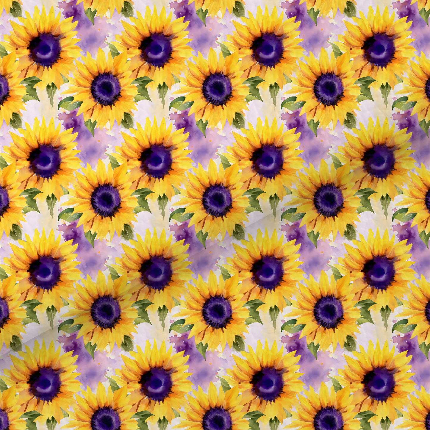 Purple Sunflower Leatherette