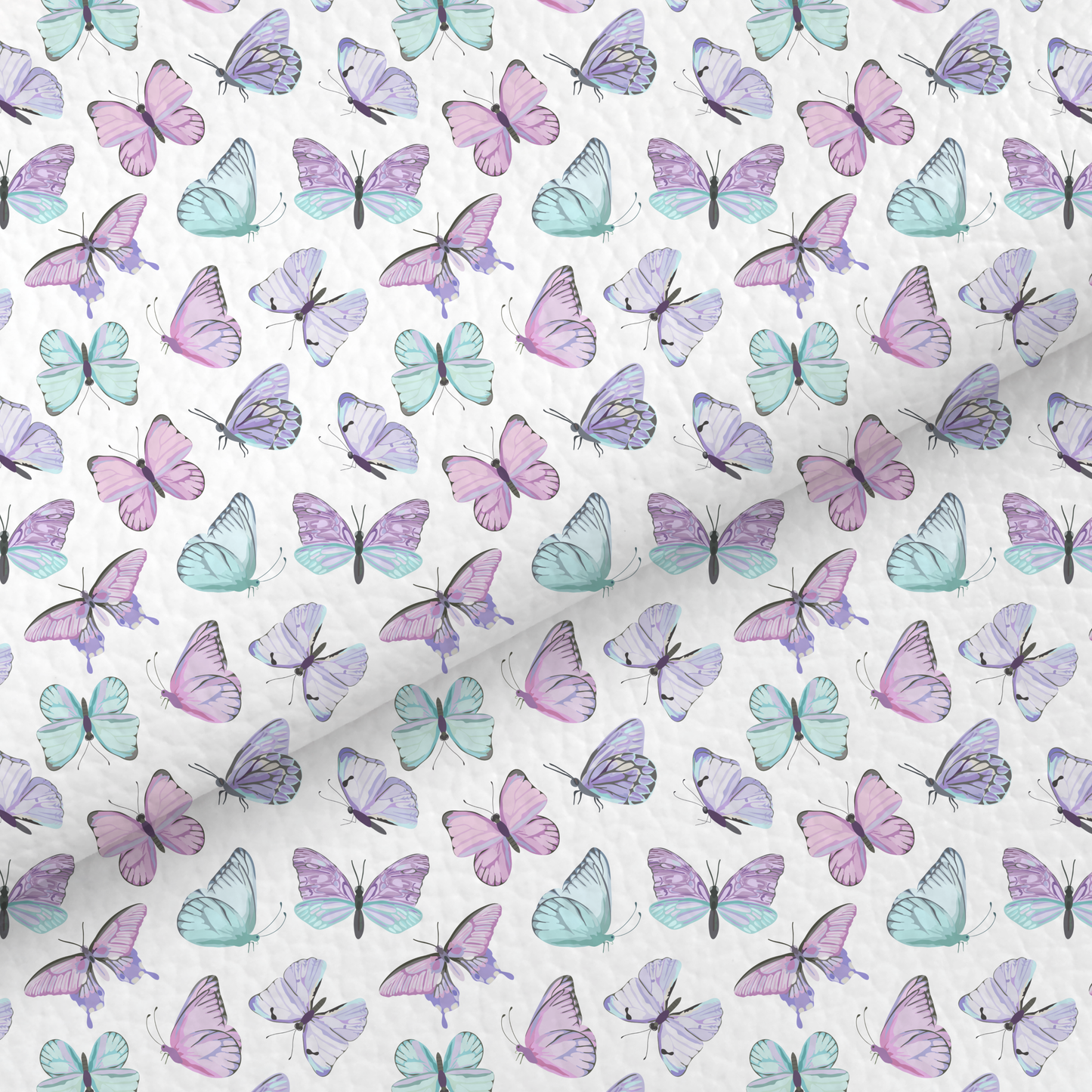 Pastel Butterfly Leatherette