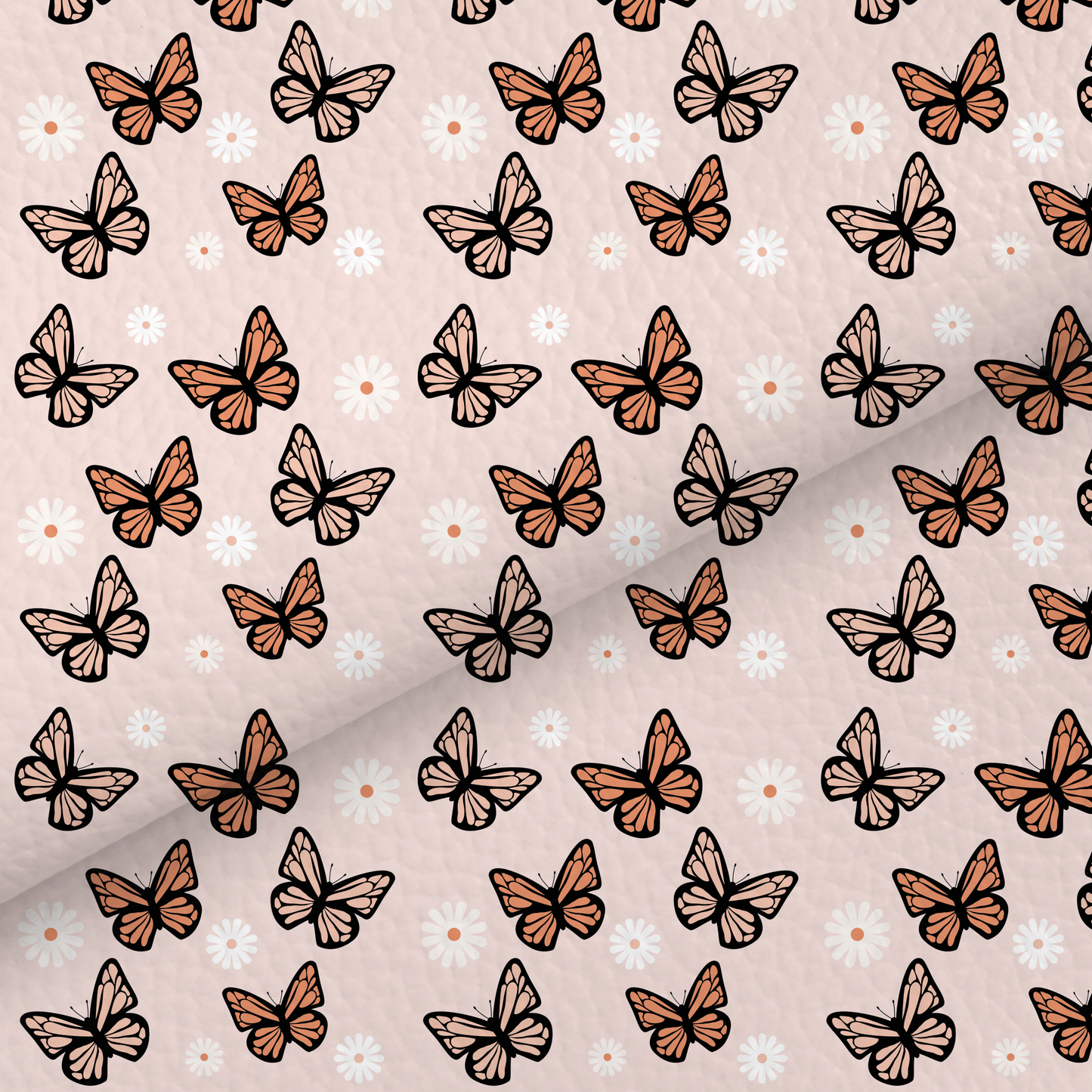 Neutral Butterfly Leatherette