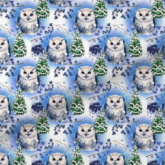 Winter Owl Leatherette