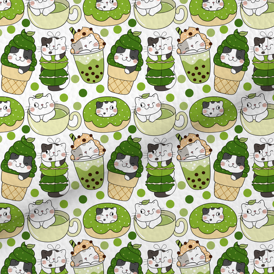 Matcha Cat Leatherette