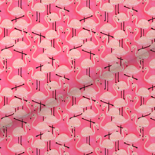 Pink Flamingo Leatherette