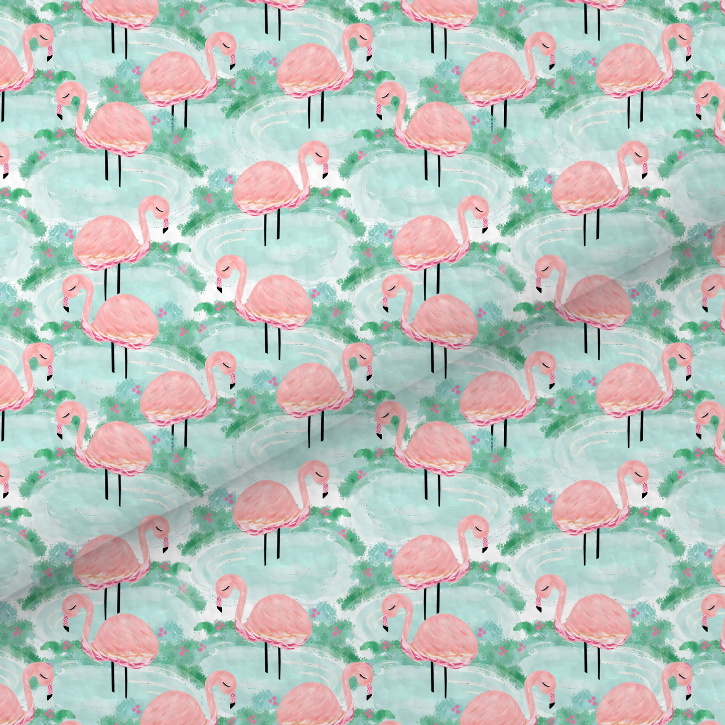 Mint Flamingo Leatherette