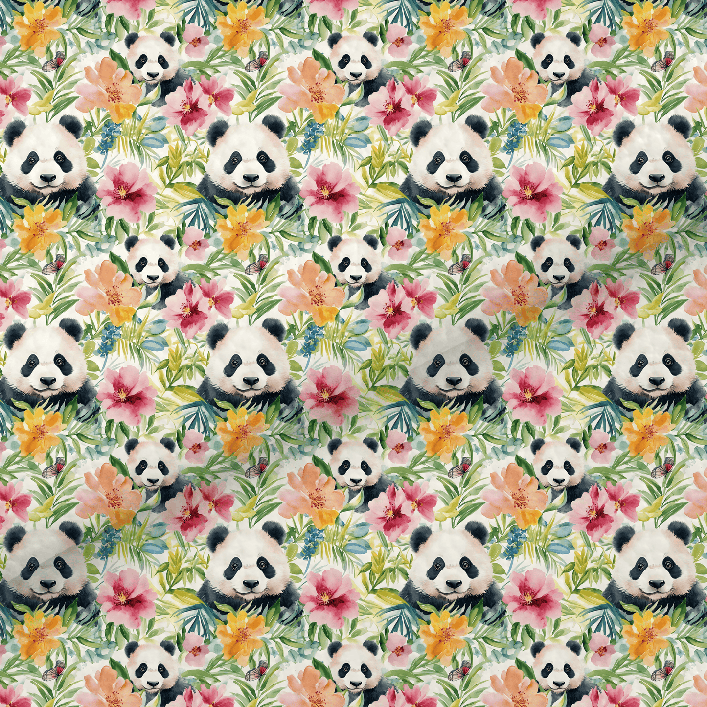 Floral Panda Leatherette