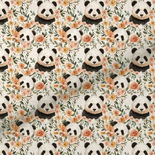 Floral Panda Leatherette