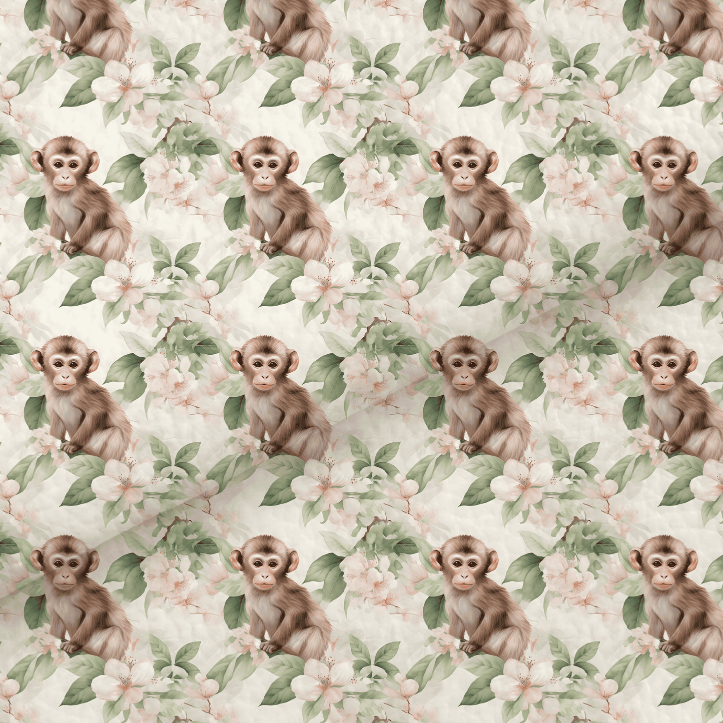 Floral Monkey Leatherette