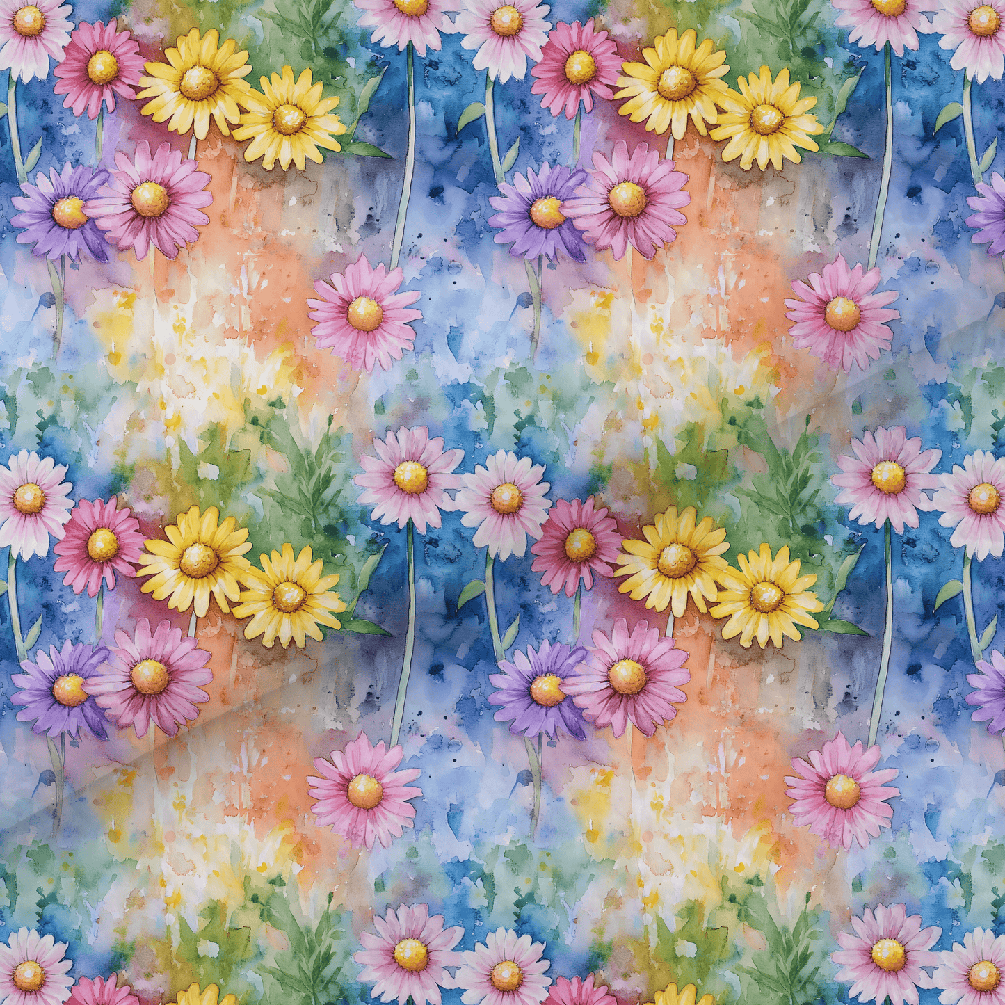 Rainbow Daisy Leatherette