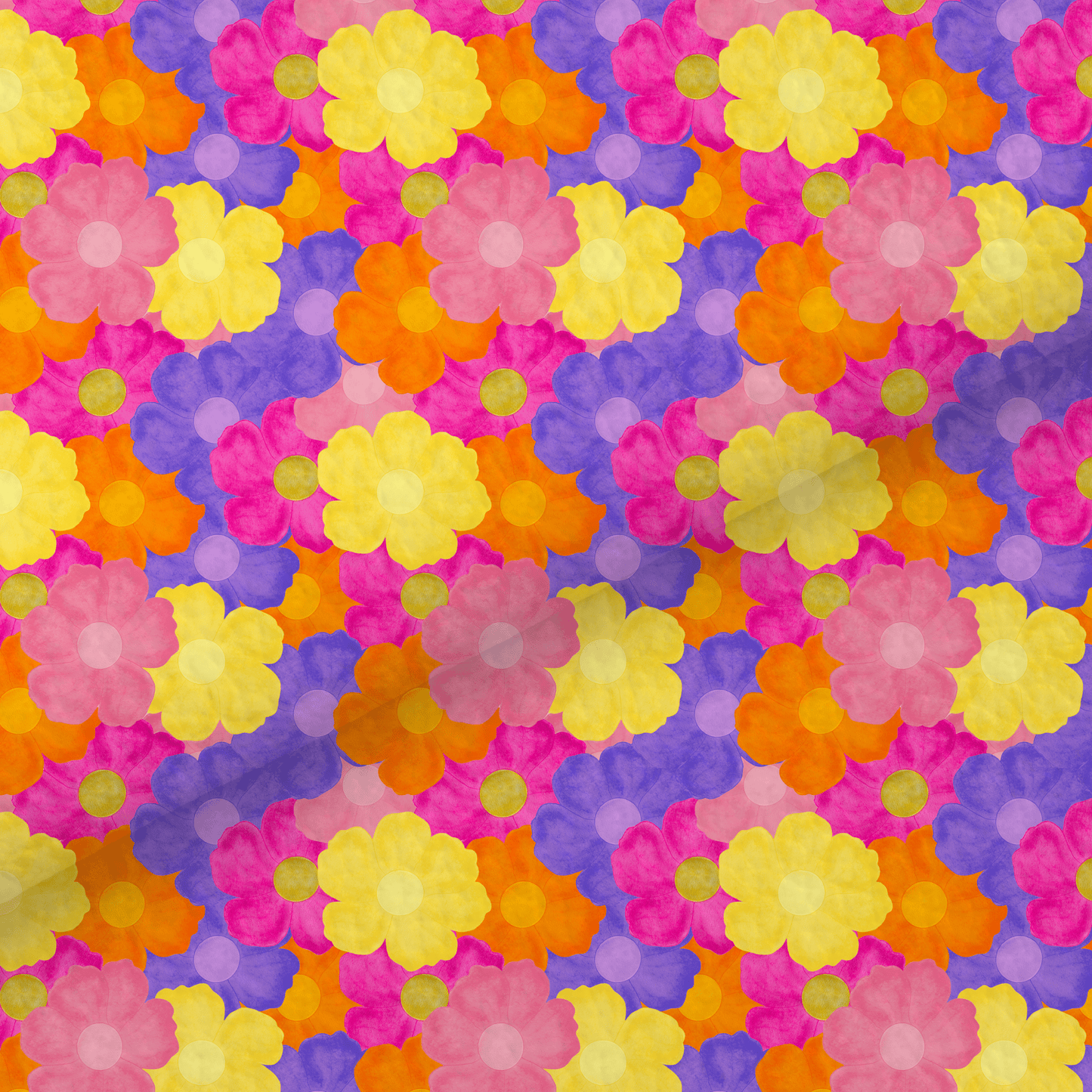 Watercolour Floral Leatherette