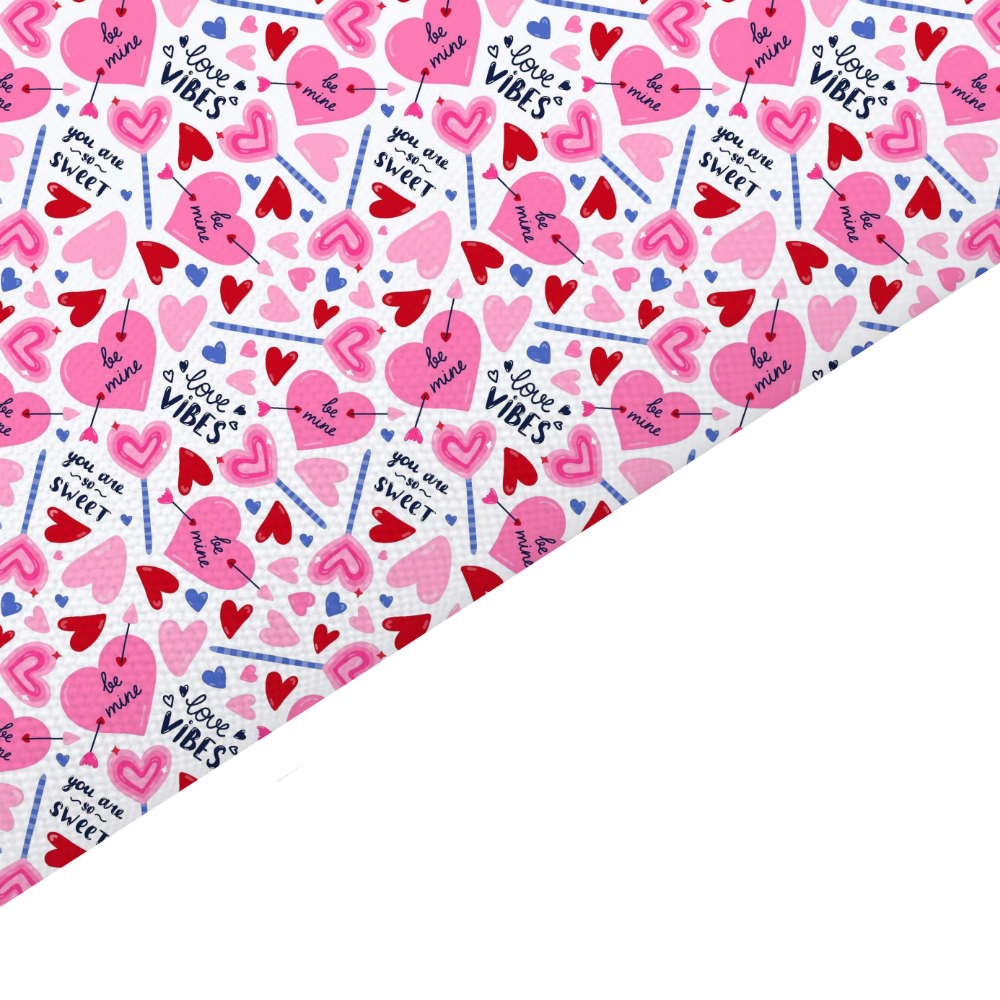 Valentines Day Canvas And Felt Backed Fabric - SKU A78