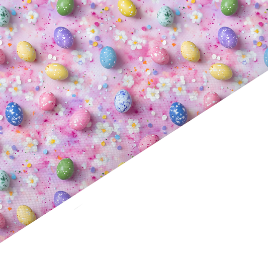 Mini Eggs Canvas And Felt Backed Fabric - SKU A14