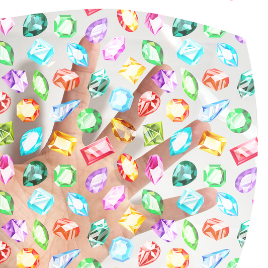 Transparent Jelly Sheet (Diamond)