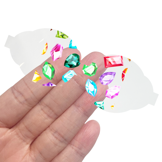 Transparent Jelly Pre Cut Bows (Diamond)