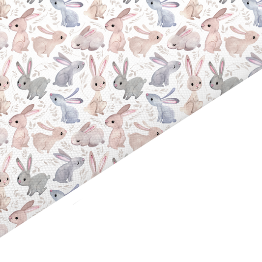 Rabbit Canvas And Felt Backed Fabric - SKU B14