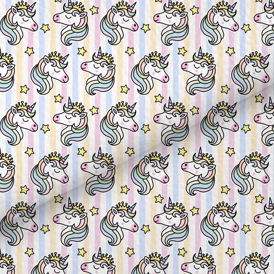 Pastel Rainbow Unicorn Leatherette