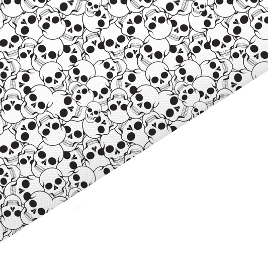 Skull Canvas And Felt Backed Fabric - SKU C53