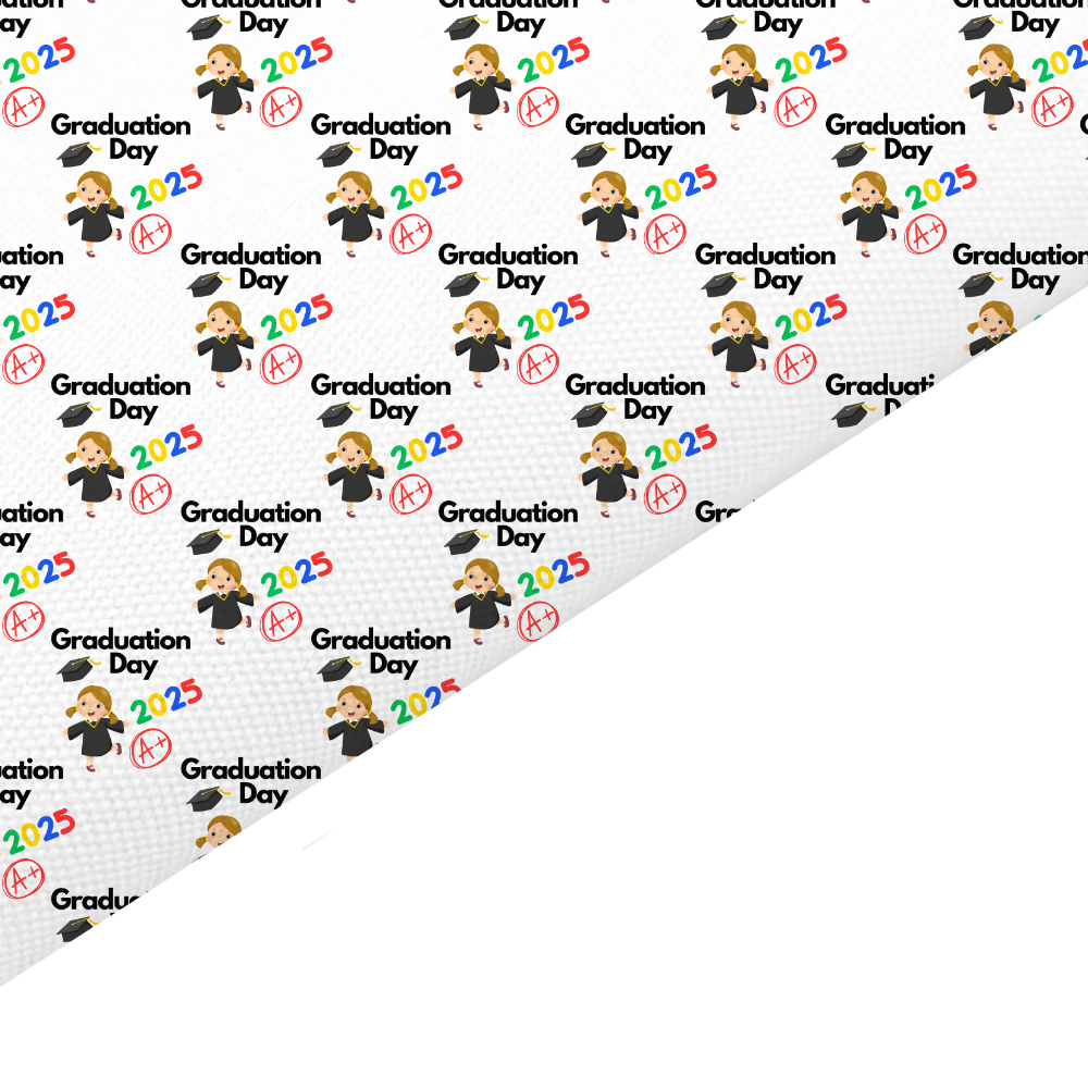 Graduation 2025 Canvas And Felt Backed Fabric