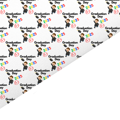 Graduation 2025 Canvas And Felt Backed Fabric