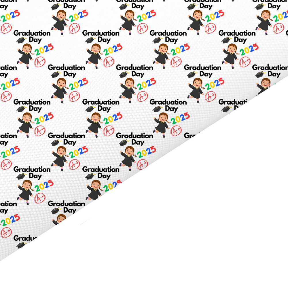 Graduation 2025 Canvas And Felt Backed Fabric
