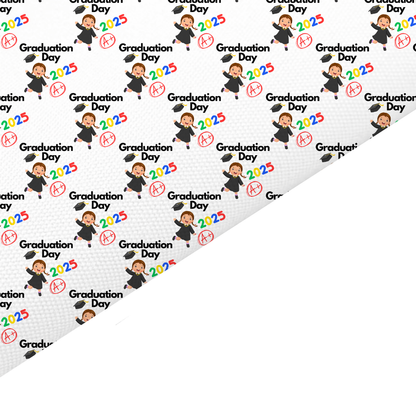 Graduation 2025 Canvas And Felt Backed Fabric
