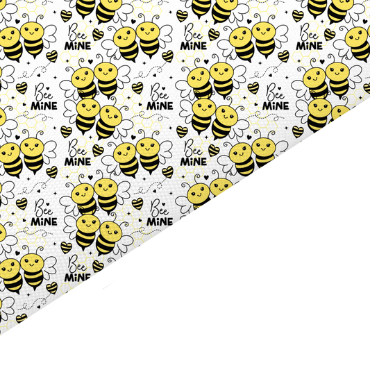 Bee Mine Canvas And Felt Backed Fabric - SKU D37