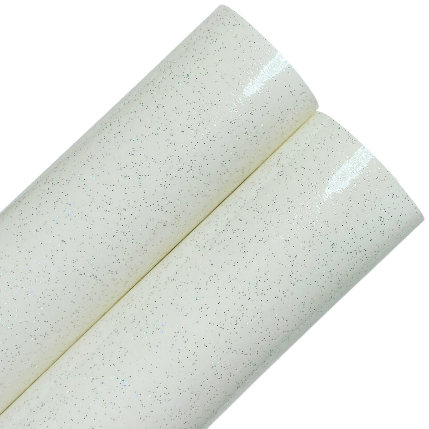 White Glitter PVC