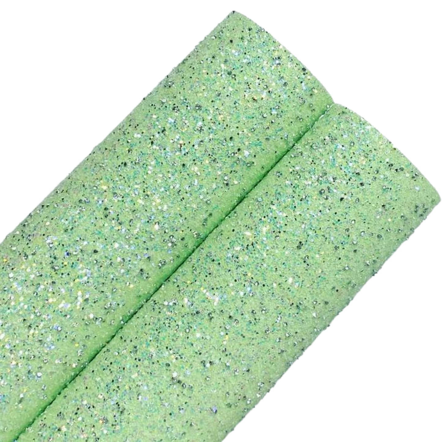 Mint Green Diamond Chunky Glitter Felt