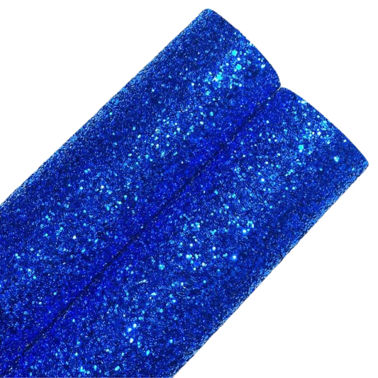 Royal Blue Chunky Glitter Felt