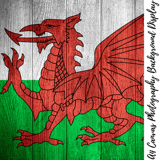 Wales Flag Wood Photography Background Display