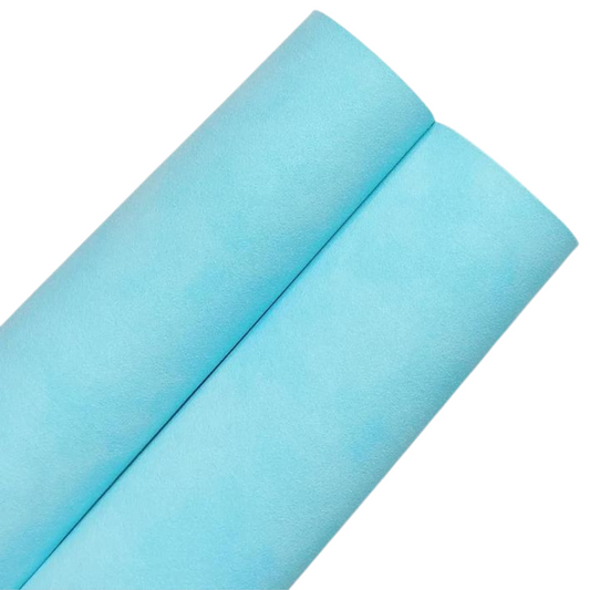 Baby Blue Plain Suede
