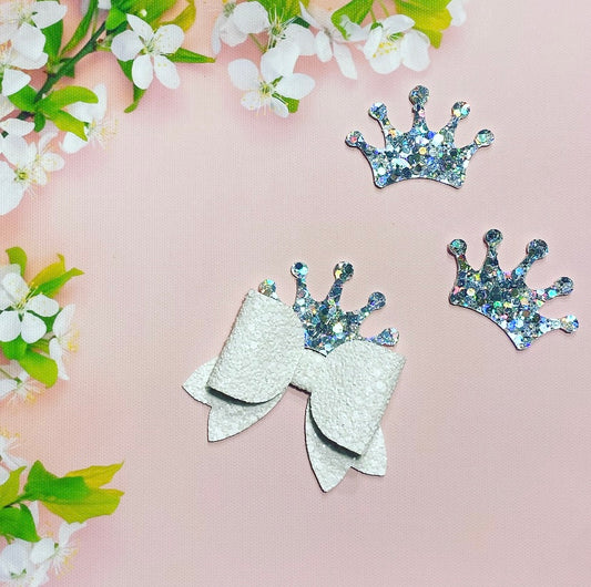 Silver Crystal Crowns • Pack Of 3
