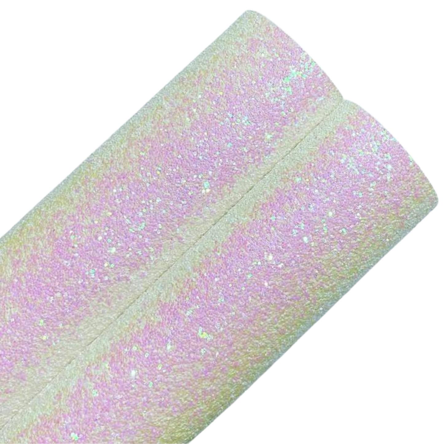 White And Pink Candy Chunky Glitter